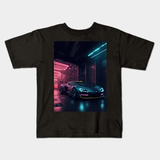 Underground Velocity Sports Car Kids T-Shirt